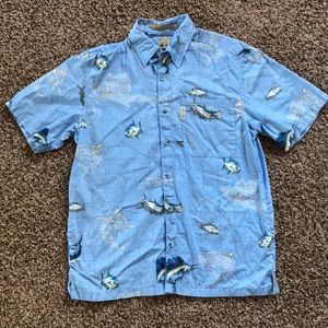 Columbia short sleeve fish shirt